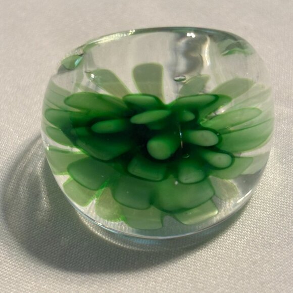 Murano Glass Ring - Size 8.5 - Picture 1 of 3